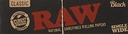 RAW Black Classic Natural Unrefined Rolling Papers - Ultra Thin - 70mm Single Wide - (25)