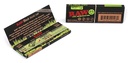 1 Box - RAW Black Organic Size 1 1/4 (78mm) Rolling Paper - 1200 Papers