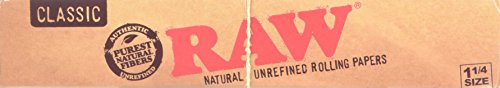 RAW 1 1/4 Natural Unbleached Rolling Papers 24ct, BOX