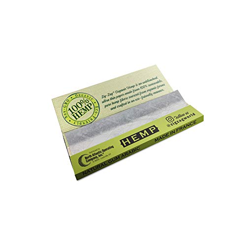 Zig-Zag Rolling Papers Hemp Organic 1 1/4 Size Unbleached Vegan (24 Booklet Carton)