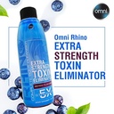 Wellgenix Omni Rhino - Extra Strength Toxin Eliminator - Same Day Detox Drink - Fruit Punch 8 Fl Oz (2 Pack)