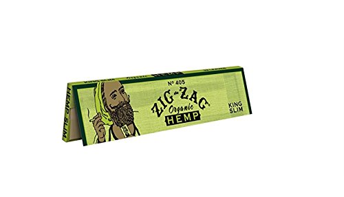 ZIG-ZAG Rolling Papers Organic Hemp King Slim (24 Booklet Carton) 110 Mm