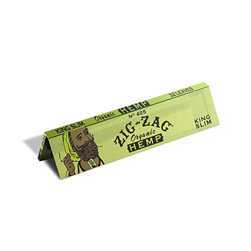 ZIG-ZAG Rolling Papers Organic Hemp King Slim (24 Booklet Carton) 110 Mm