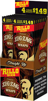 Zig-Zag Straight Up Cigar Wraps 4/1.49