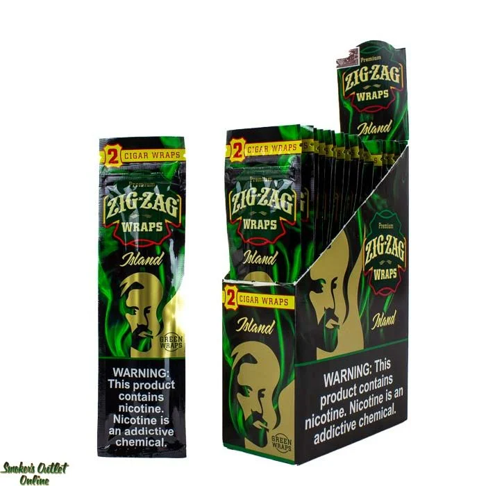 Zig-Zag Green Cigar Wraps 4/1.49