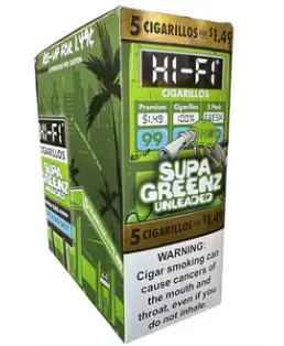 Hi-Fi Supa Greenz Cigarillos 15 ct. 