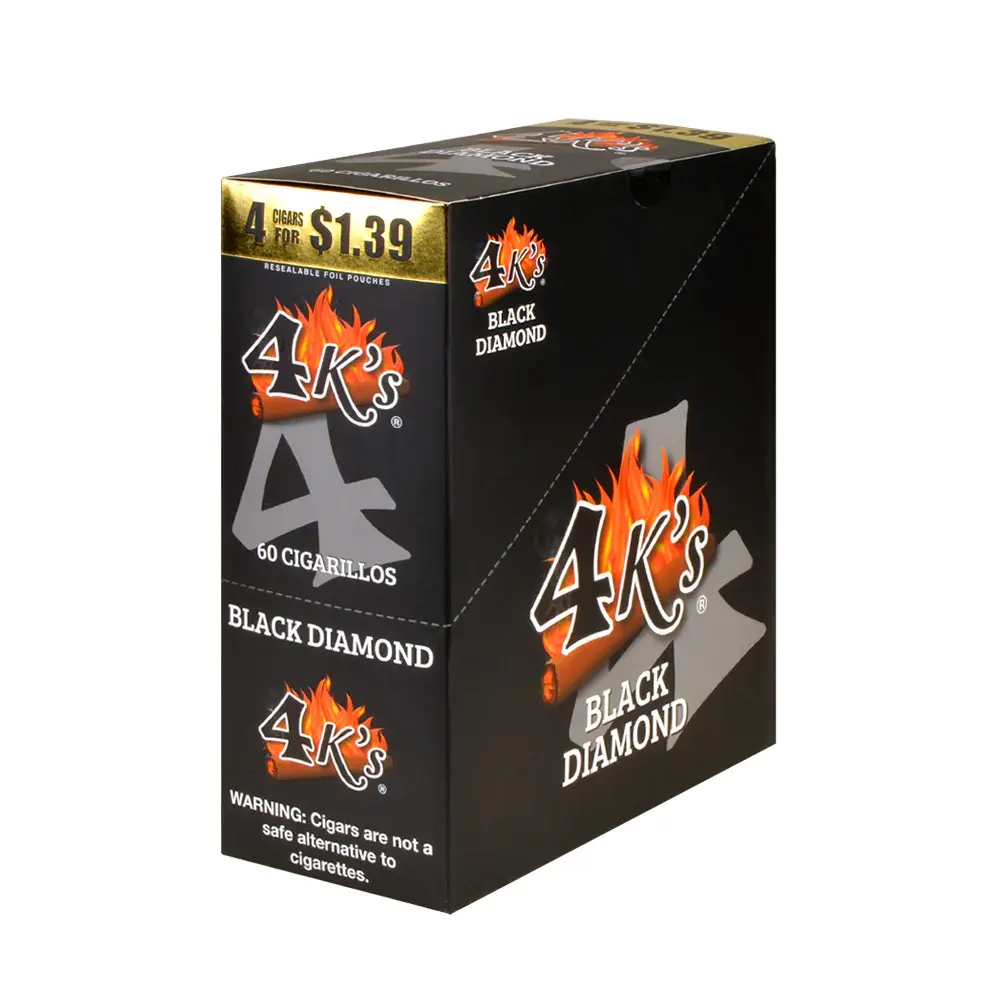 4K Cigar Black Diamond 4/1.39 15 ct.