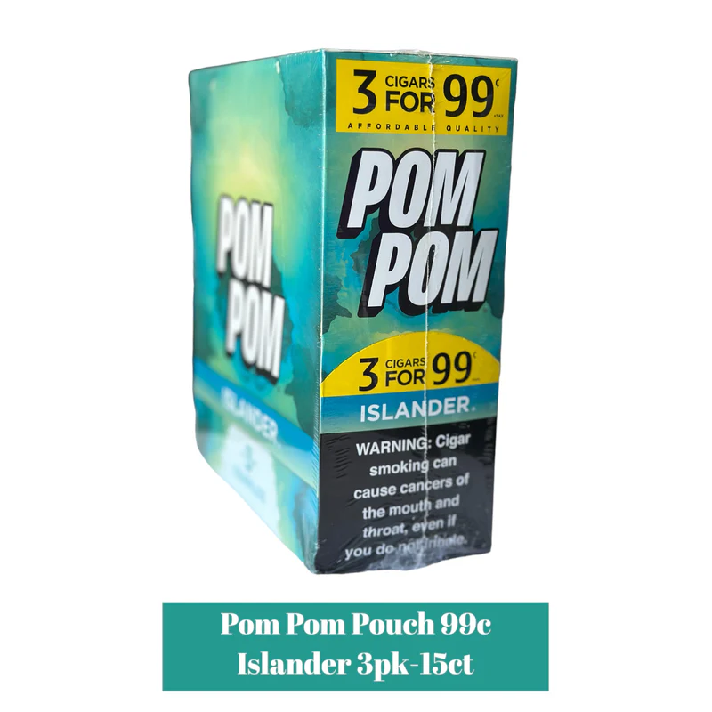 Pom Pom Cigarillos Islander 3/15 ct 1.19