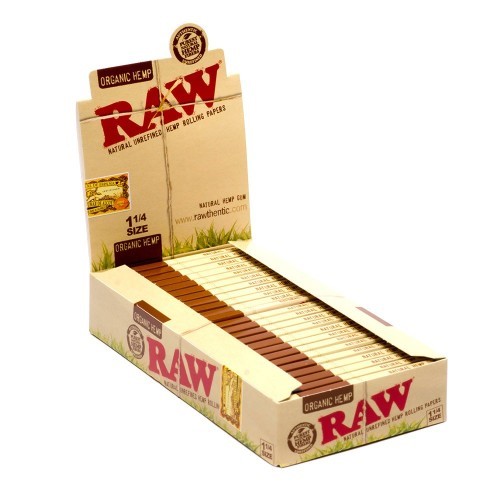 RAW Organic Hemp Rolling Papers 1 1/4in