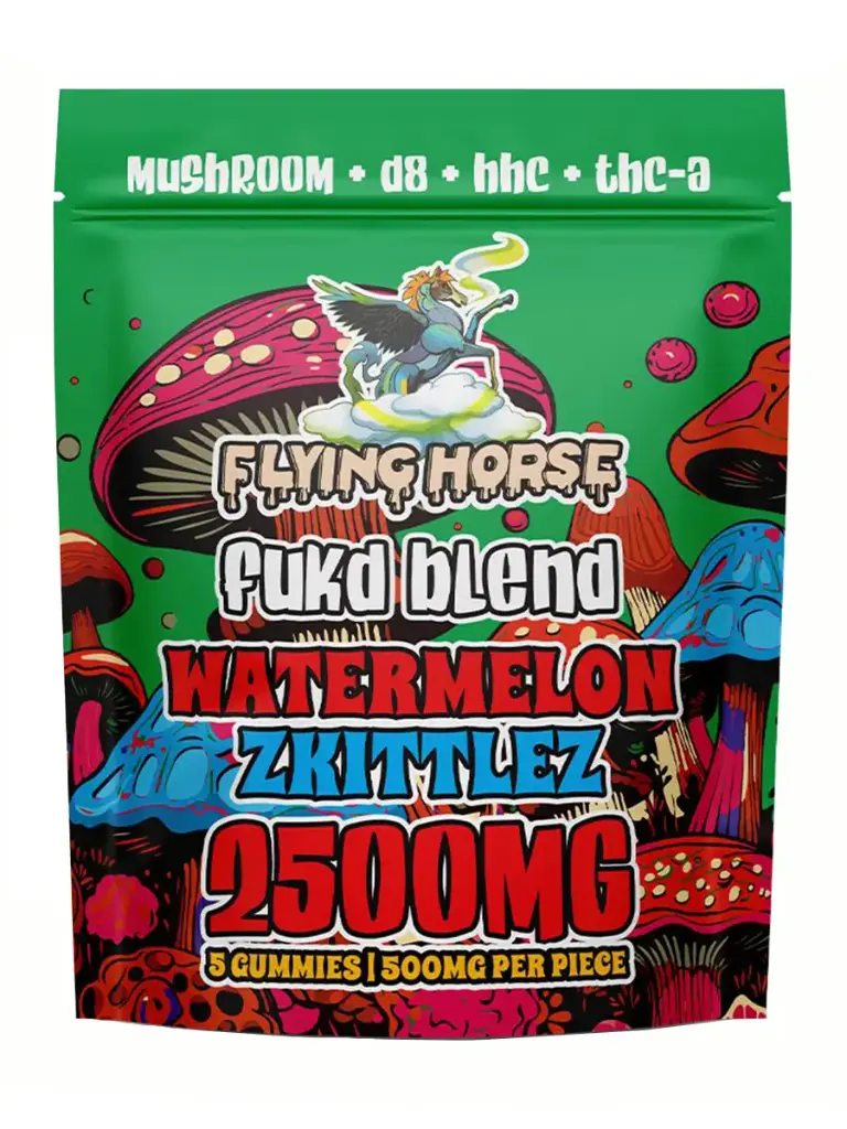 Flying Horse Mushroom/D8/HHC/THCa Watermelon Zkittlez 2500MG/10 ct. 