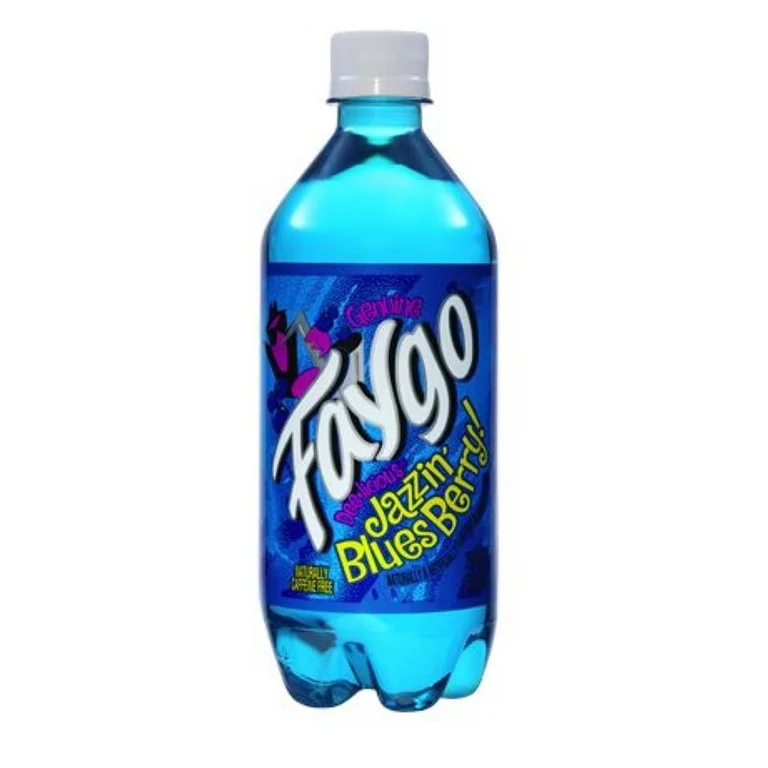 Faygo Bottle Jazzin Blues Berry 20 oz, 24 pk. 