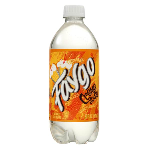 Faygo Bottle Creme Soda 20 oz, 24 pk. 