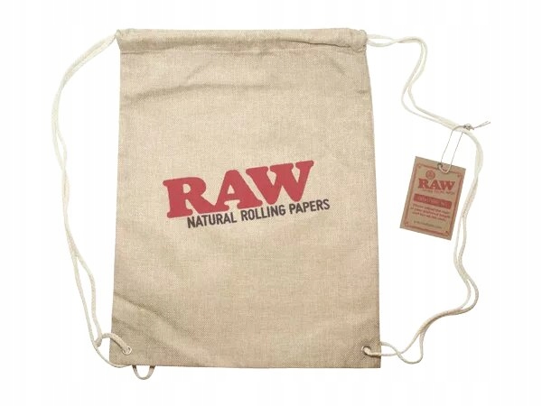 RAW Draw String Bag Burlap