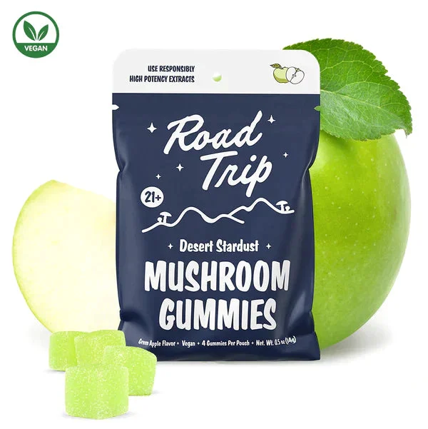 Road Trip Mushroom Gummy Green Apple 1 oz  