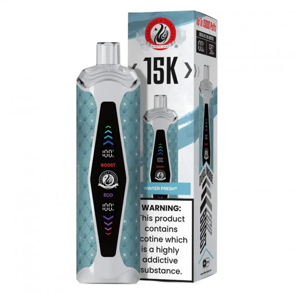 Starbuzz supermax Winter fresh 15k Puffs Disposable Vape 5ct