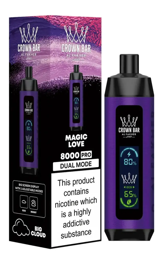 Al Fakher Magic Love Crown Bar PRO 8000 Puffs 10ct