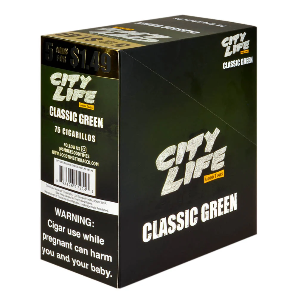 City Life 5/1.49 Classic Green 5/15pk