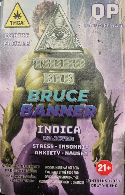 Third Eye THCA Flower QP - Bruce Banner Indica 1/4 lb