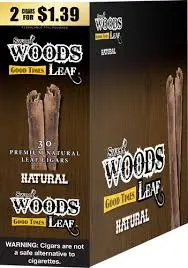 Good Times Leaf Wood 2/1.39 Natural 15 ct. 