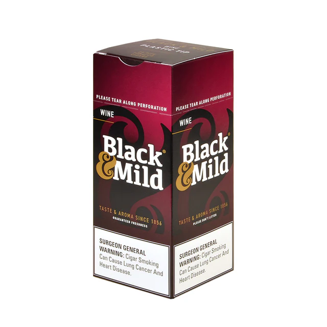 Black & Mild Cigar Wine Plastic Tip 25 ct. 