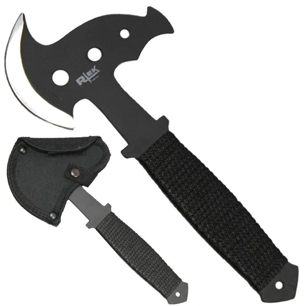 Throwing Axe 10" With Nylon Sheath Black 