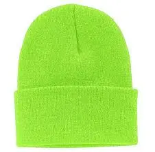 Cotton Skullcaps - Neon Green 12 ct.