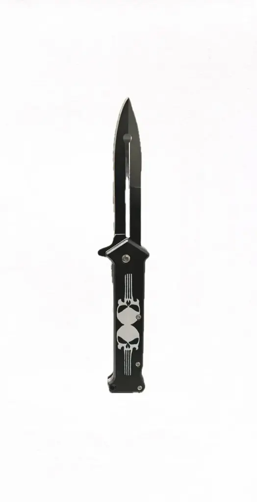 Knife Double Skull Black 1 ct. 