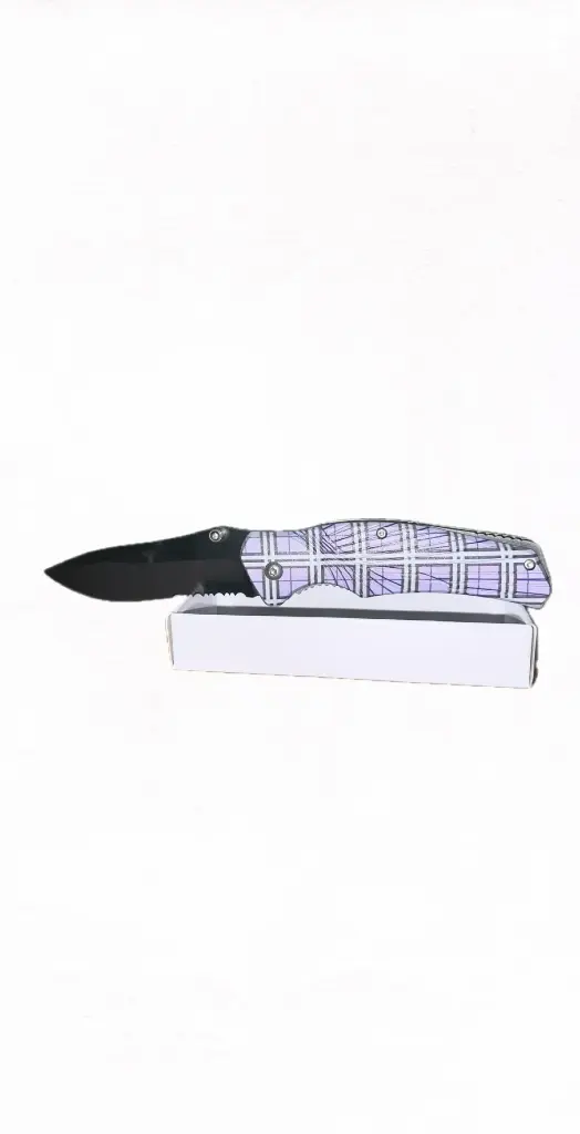 Knife Purple Plaid 1 ct. 