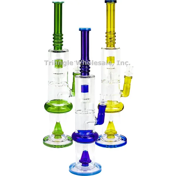 18" Double Perc. Water Pipe