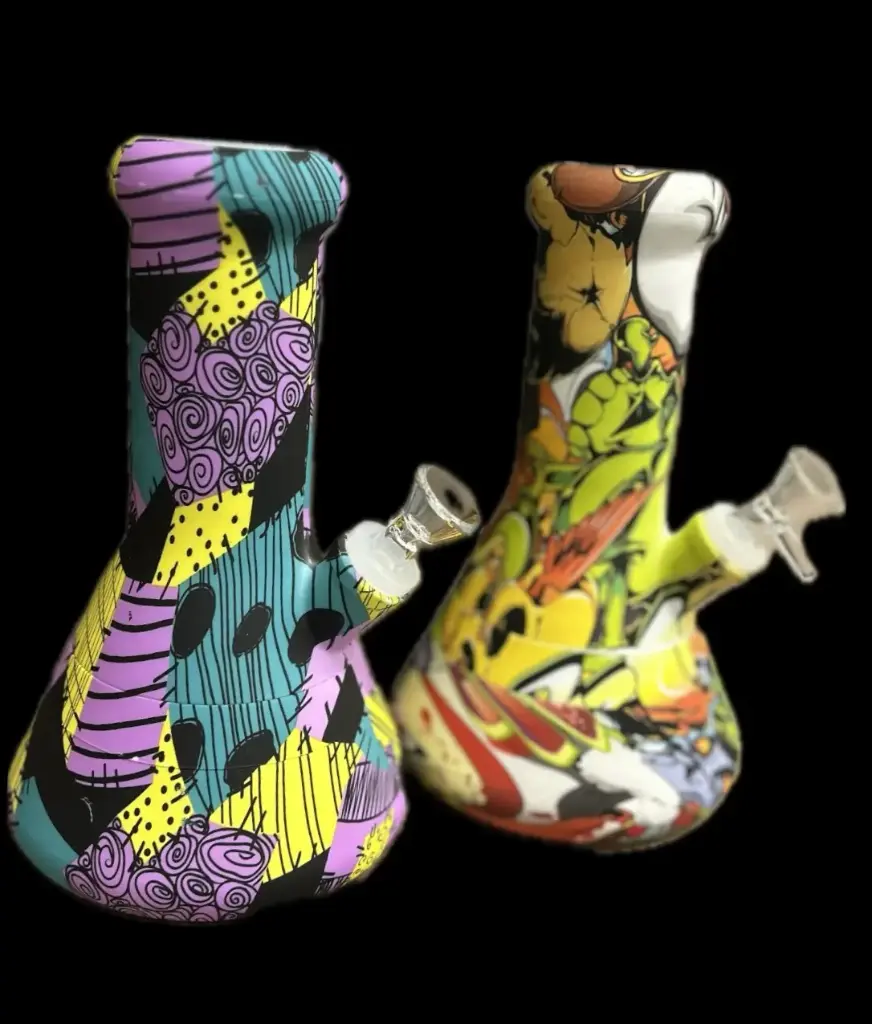 8" Silicone Water Pipe - Assorted Designs