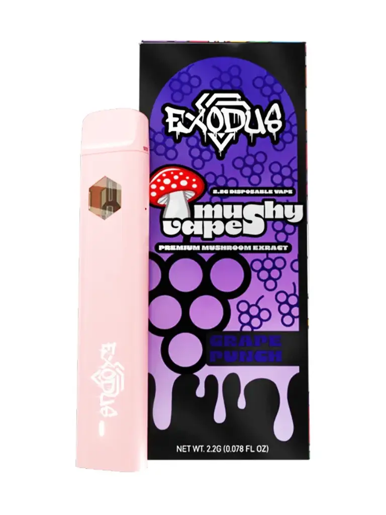 Exodus Mushy Vapes Grape Punch 2.2G 6ct. Disposable 