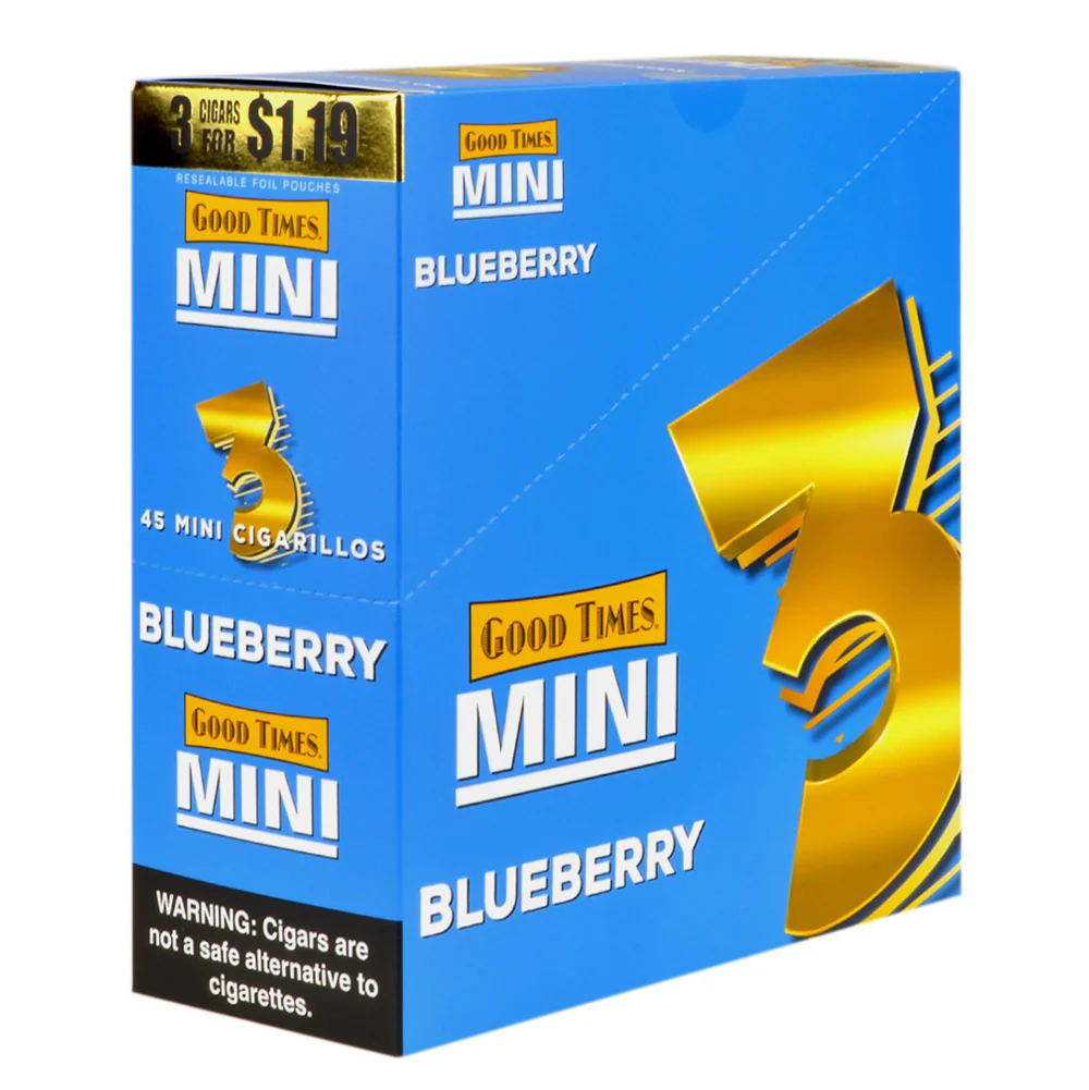 Good Times Mini Cigarillos 3/1.19 Blueberry 15 ct.