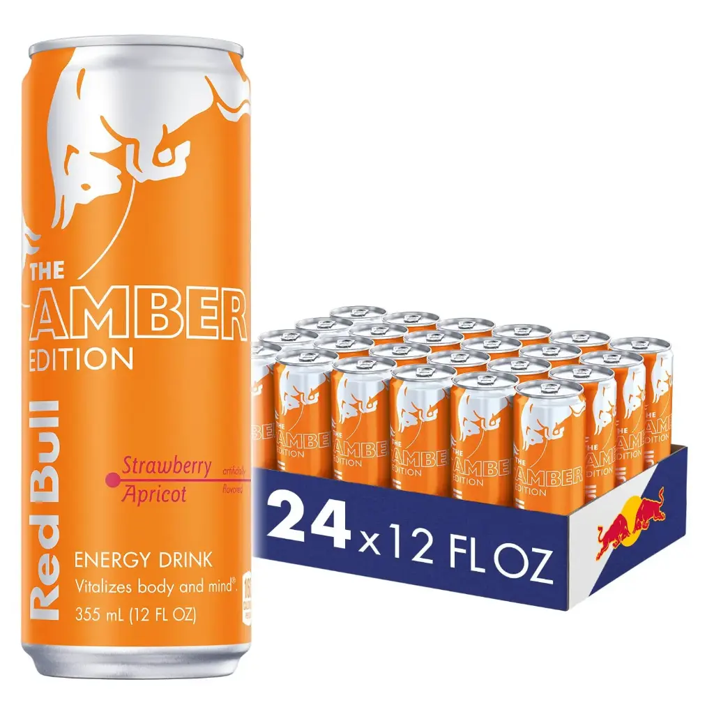 Red Bull Strawberry Apricot 12 oz, 24 pk.