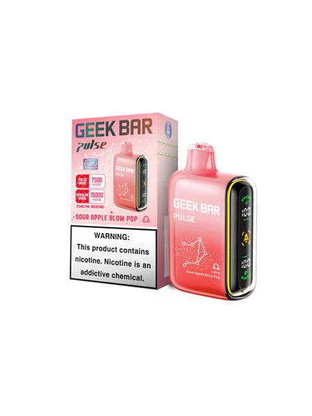 GEEK BAR PULSE 15K SOUR APPLE B - POP 5CT