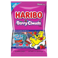 Haribo Gummy Bag Berry Clouds 12ct, 4.5 oz