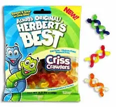 Herbert's Best Criss Crawlers Peg Bag 12 ct, 3.5 oz