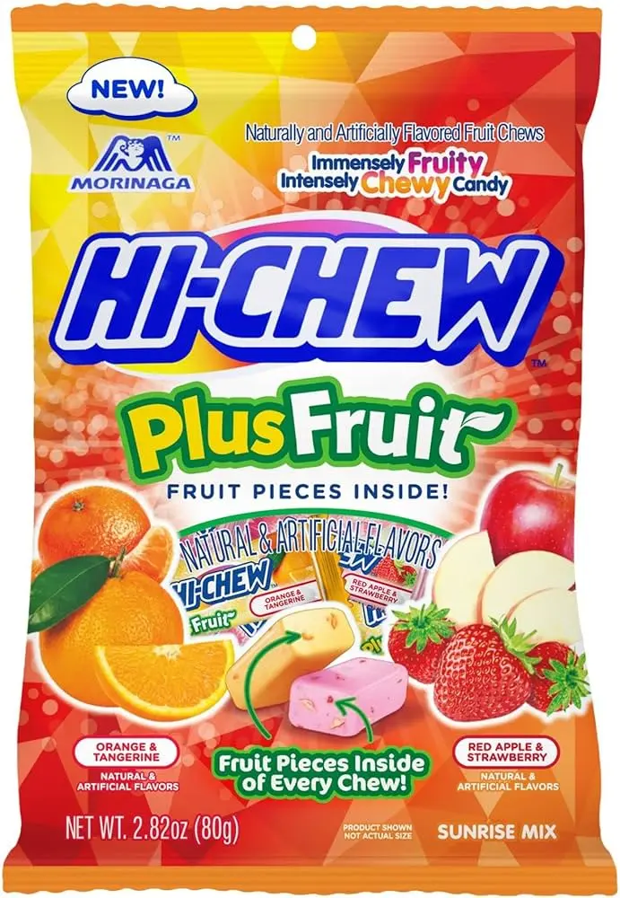 Hi-Chew Candy Bags Plus Fruit Mix 6 ct, 2.8 oz