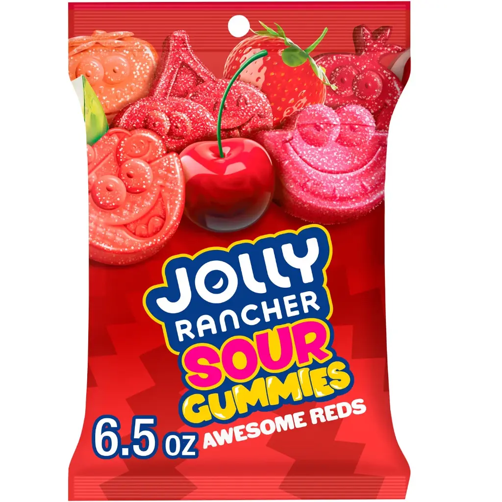 Jolly Rancher Gummies Sour Awesome Reds 12 ct, 6.5 oz