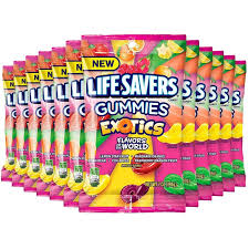 Lifesavers Gummies Hook Bag Exotics 7 oz, 12 ct.