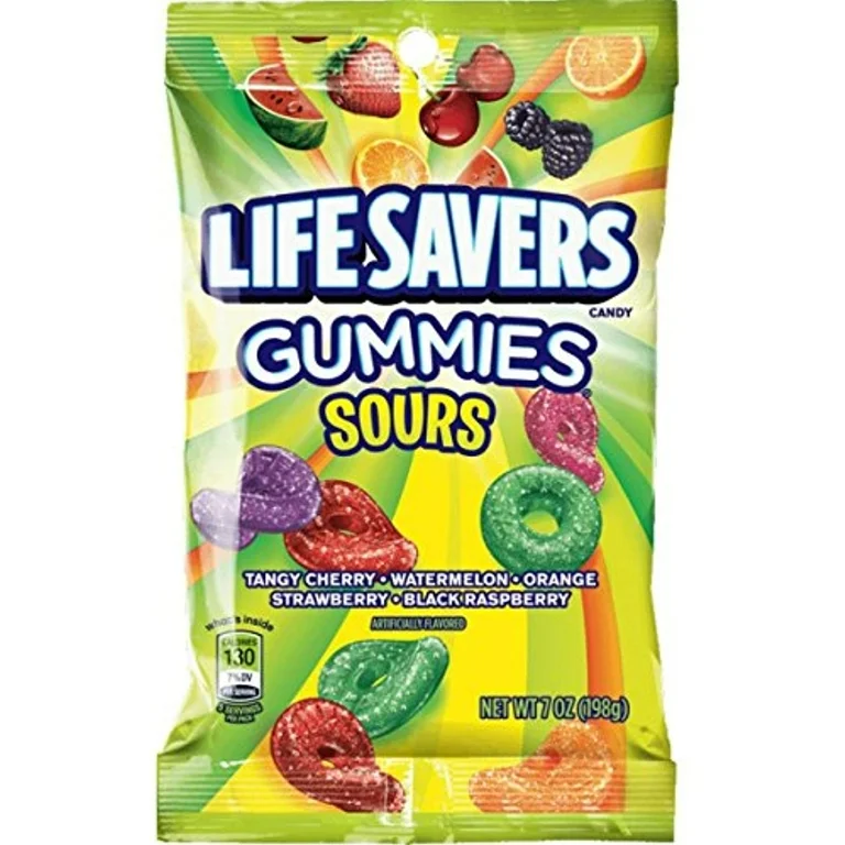 Lifesavers Gummies Hook Bag Sours 7 oz, 12 ct.