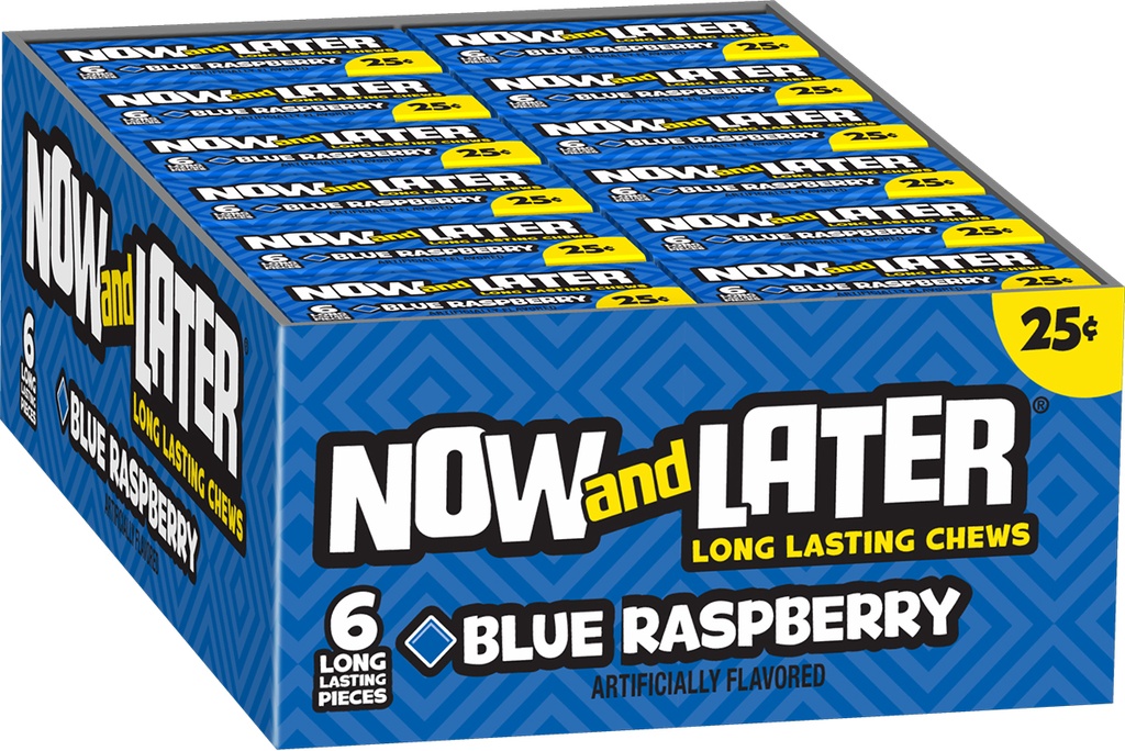 NOW AND LATER BLUE RASPBERRY 24CT