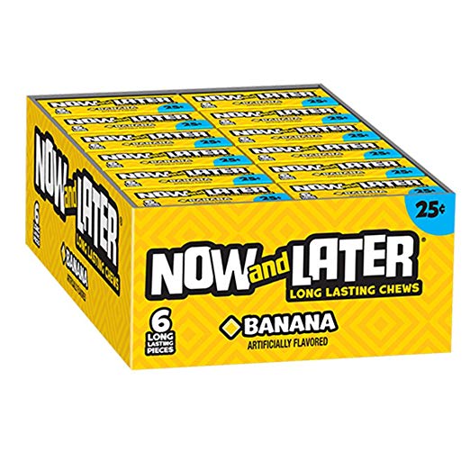 NOW AND LATER CHEWY BANANA 24CT