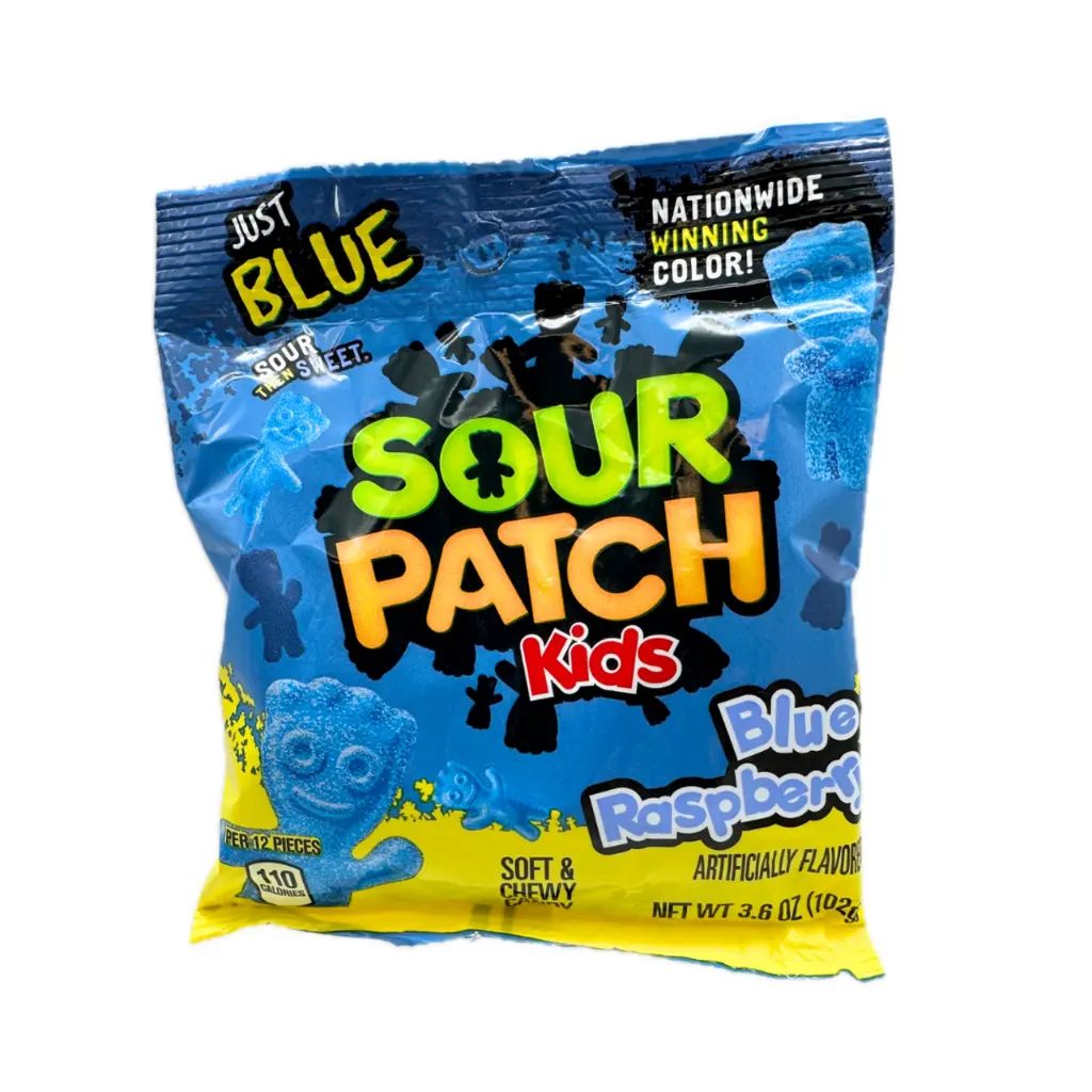 Sour Patch Kids Peg Bags Blue Raspberry 12 ct. 3.6 oz