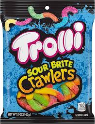 Trolli Candy Hook Bag BG Gummy Worms 8 ct, 6 oz