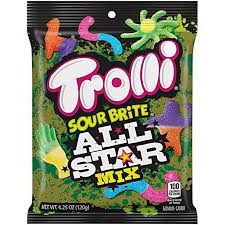 Trolli Candy Hook Bag SBC All Star Mix 12 ct, 4.25 oz