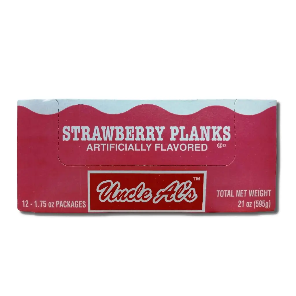 Uncle Al's Strawberry Planks 12-1.75 oz