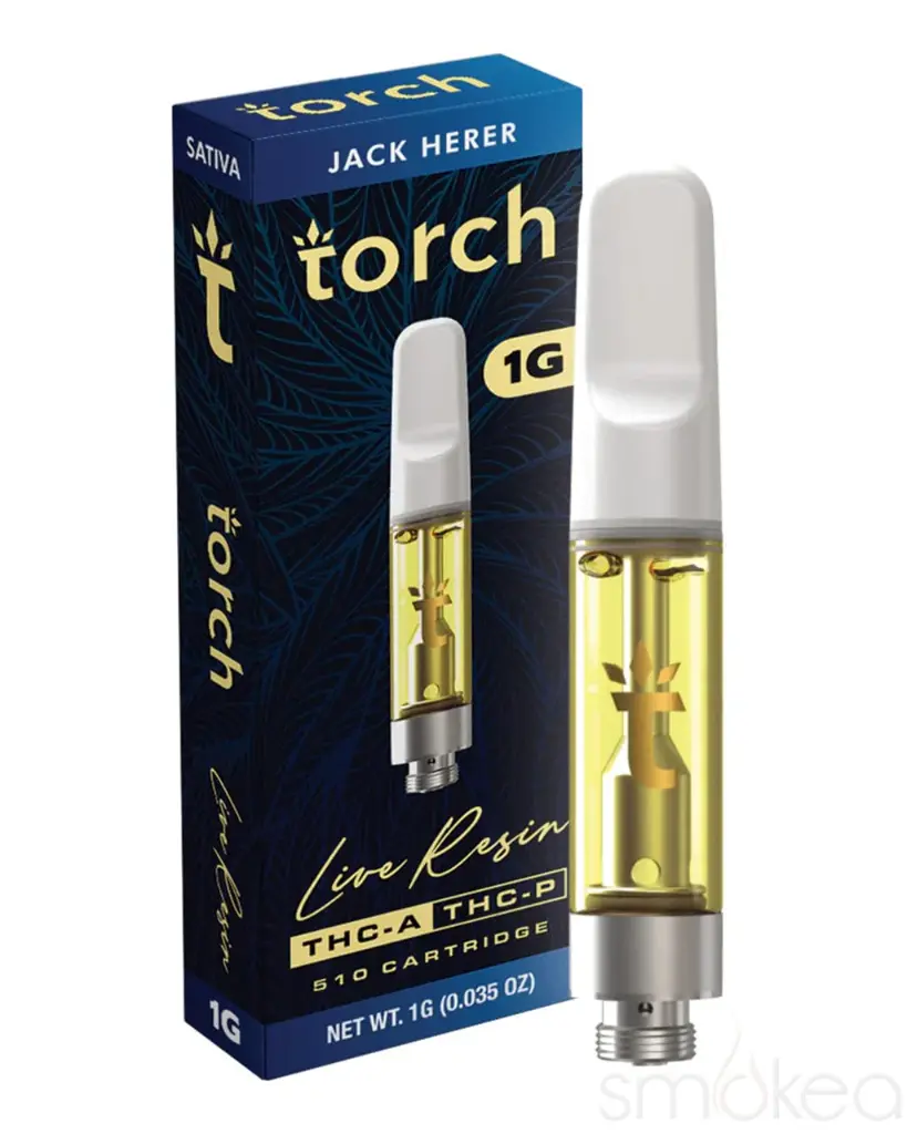 TORCH 1G THC-A LIVE RESIN CARTS - JACK HERER