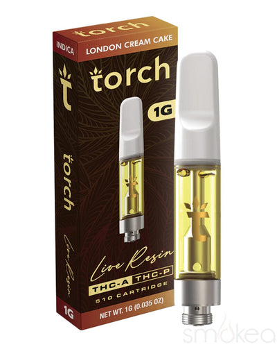 TORCH 1G THC-A LIVE RESIN CARTS - LONDON CREAM CAKE