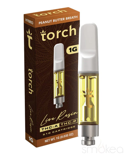 TORCH 1G THC-A LIVE RESIN CARTS - PEANUT BUTTER BREATH