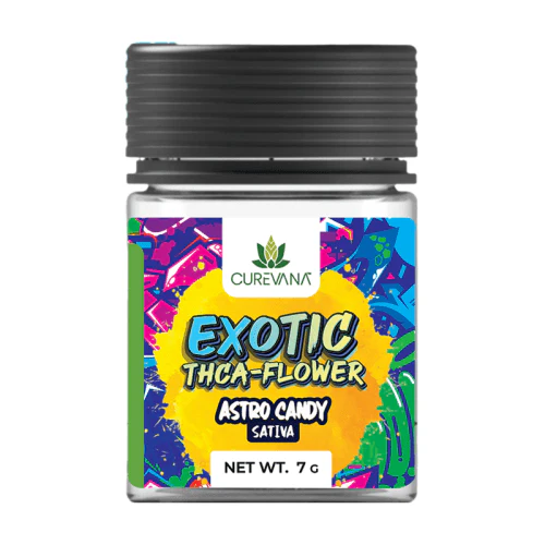 CUREVANA EXOTIC THC-A FLOWER, 7 G (SATIVA) ASTRO CANDY